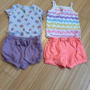 Set of 2 girls outfits. Both size 18 months. Garanimals brand